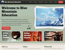 Tablet Screenshot of bluemountaineducation.com